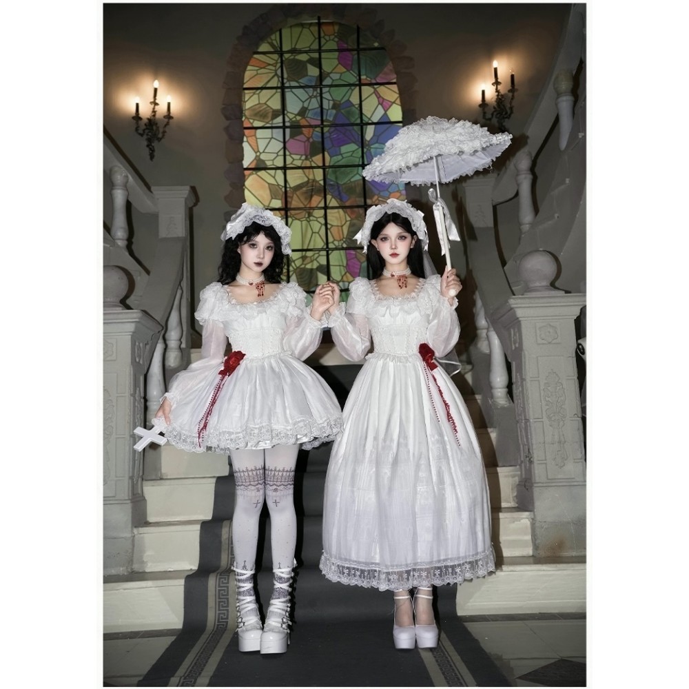 White Gothic OP Outfit by With Puji (WJ222)
