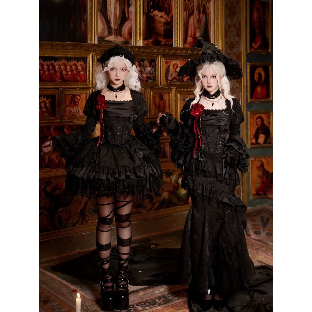 Gothic Witch Corset & Skirt Set by Withpuji (WJ223)
