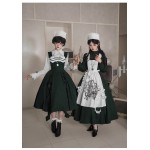 Letters and Poetry: Abyss Therapy Room Green Gothic Lolita OP/JSK by Withpuji (WJ227)