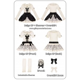 Night of the Puppet Gothic Lolita Dress OP by With Puji (WJ229)