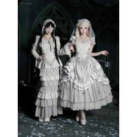 Letters and Poetry · Bionic Figure | Gothic Lolita Corset SK Set by With Puji (WJ230)