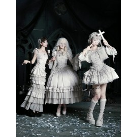 Letters and Poetry · Bionic Figure | Gothic Lolita Corset SK Set by With Puji (WJ230)