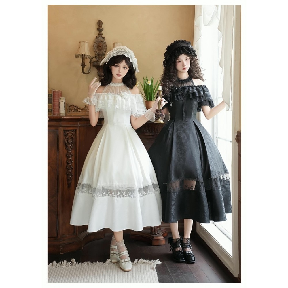 Letters and Poems: Flowers in the Mist Elegant Dress by With Puji (WJ232)