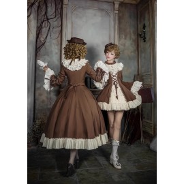 Letters and Poems: The Walnut Box Classic Lolita Dress by With Puji (WJ235)