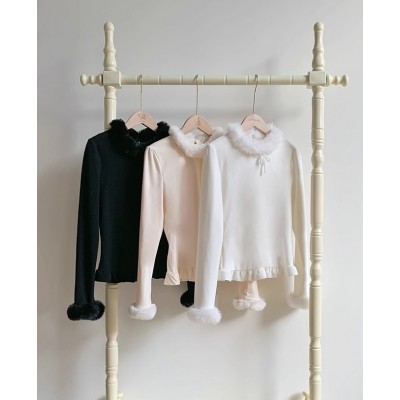 Knitted Winter Lolita Blouse by Withpuji (WJ237)