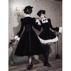 Letters and Poems: Returning to Dusk Gothic Lolita Dress by With Puji (WJ238)