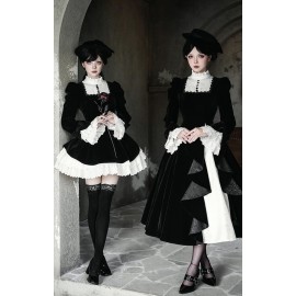 Letters and Poems: Returning to Dusk Gothic Lolita Dress by With Puji (WJ238)