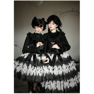 Dry Leaf Butterfly Gothic Lolita JSK / OP With Puji (WJ239)
