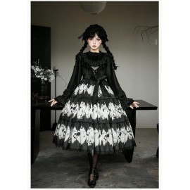 Dry Leaf Butterfly Gothic Lolita JSK / OP With Puji (WJ239)