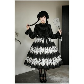 Dry Leaf Butterfly Gothic Lolita JSK / OP With Puji (WJ239)