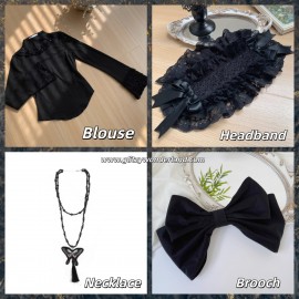 Dry Leaf Butterfly Gothic Lolita JSK / OP With Puji (WJ239)