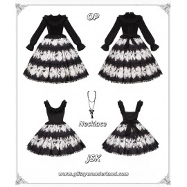 Dry Leaf Butterfly Gothic Lolita JSK / OP With Puji (WJ239)