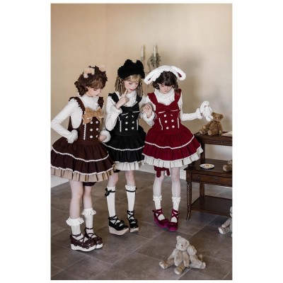Three-tiered Sweet Lolita Kawaii JSK by With Puji (WJ242)