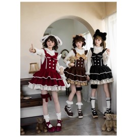 Three-tiered Sweet Lolita Kawaii JSK by With Puji (WJ242)
