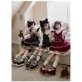 Three-tiered Sweet Lolita Kawaii JSK by With Puji (WJ242)