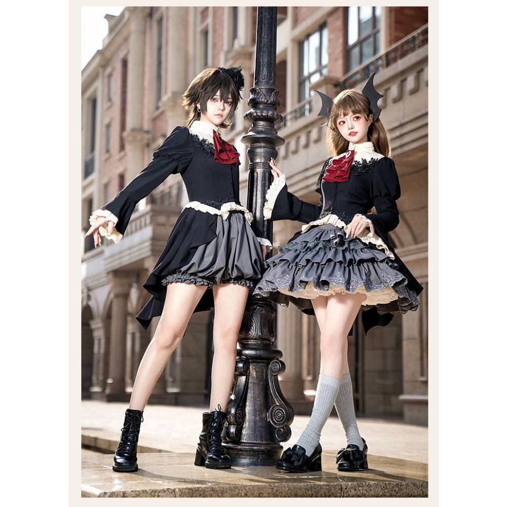 Eternal Night Banquet Ouji Lolita Gothic Tailcoat, Shorts, Skirt By Withpuji (Wj211)