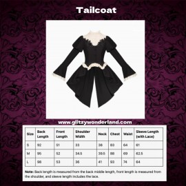 Eternal Night Banquet Ouji Lolita Gothic Tailcoat, Shorts, Skirt By Withpuji (Wj211)