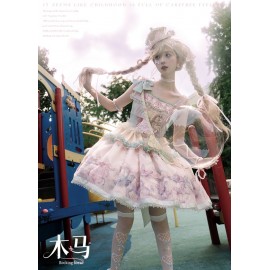 Rocking Horse Sweet Lolita Dress JSK By Yarn Ball Cat (YBC01)