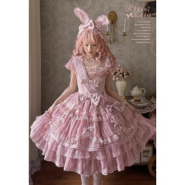 Ribbon Rabbit Sweet Lolita Dress JSK By Yarn Ball Cat (YBC04)
