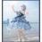 Blue Breath Jellyfish Gradient Classic Lolita Dress JSK 3pc Set by YingLuoFu (YLF09)