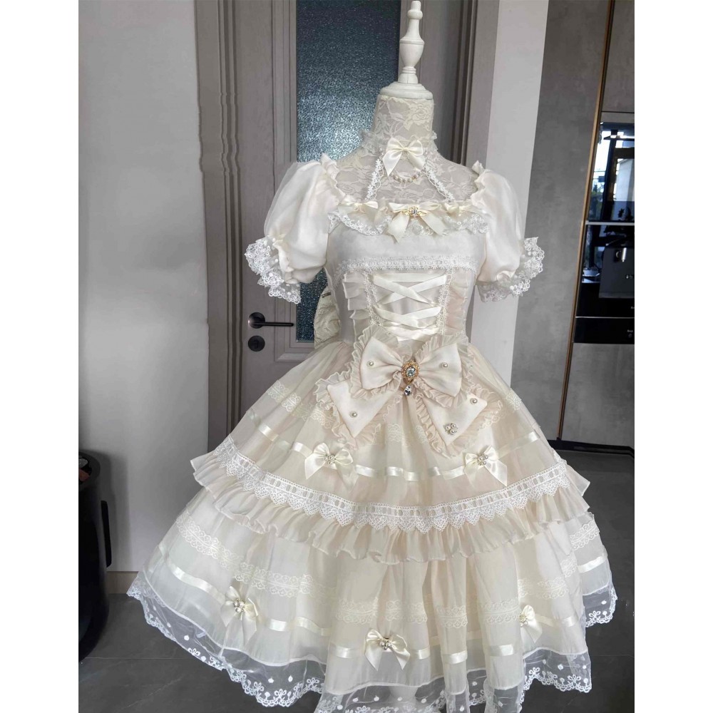 Jewels Ballet Classic Lolita Dress OP by Doujiang (DJ103)