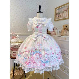 Cute Bunny Sweet Cake Sweet Lolita Dress JSK (WS225)