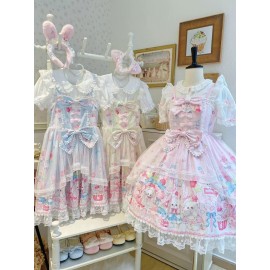 Cute Bunny Sweet Cake Sweet Lolita Dress JSK (WS225)