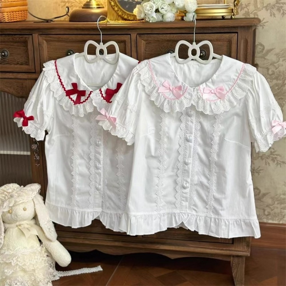 Sweet Lolita Short Sleeve Blouse (WS226)