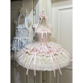 Ribbon Heart Love Sweet Lolita Dress JSK (WS231)