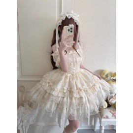 Ribbon Heart Love Sweet Lolita Dress JSK (WS231)