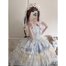 Ribbon Heart Love Sweet Lolita Dress JSK (WS231)
