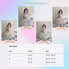 Ribbon Heart Love Sweet Lolita Dress JSK (WS231)