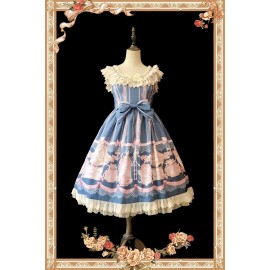 Infanta Queen of Roses Lolita Dress JSK & KC Set (RIN006)