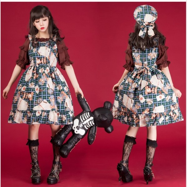 Diamond Honey Detective Bear Lolita Dress JSK