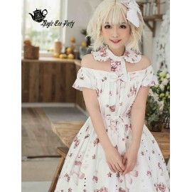Magic Tea Party Chocolate Rabbit Sweet Lolita Dress OP (MP54)