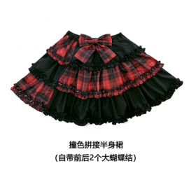 Diamond Honey Punk Style Rebellious Bear Top & Skirt Set (DH251)