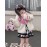 Pink Heart Fluffy Kawaii Punk Jacket by Diamond Honey (DH307)