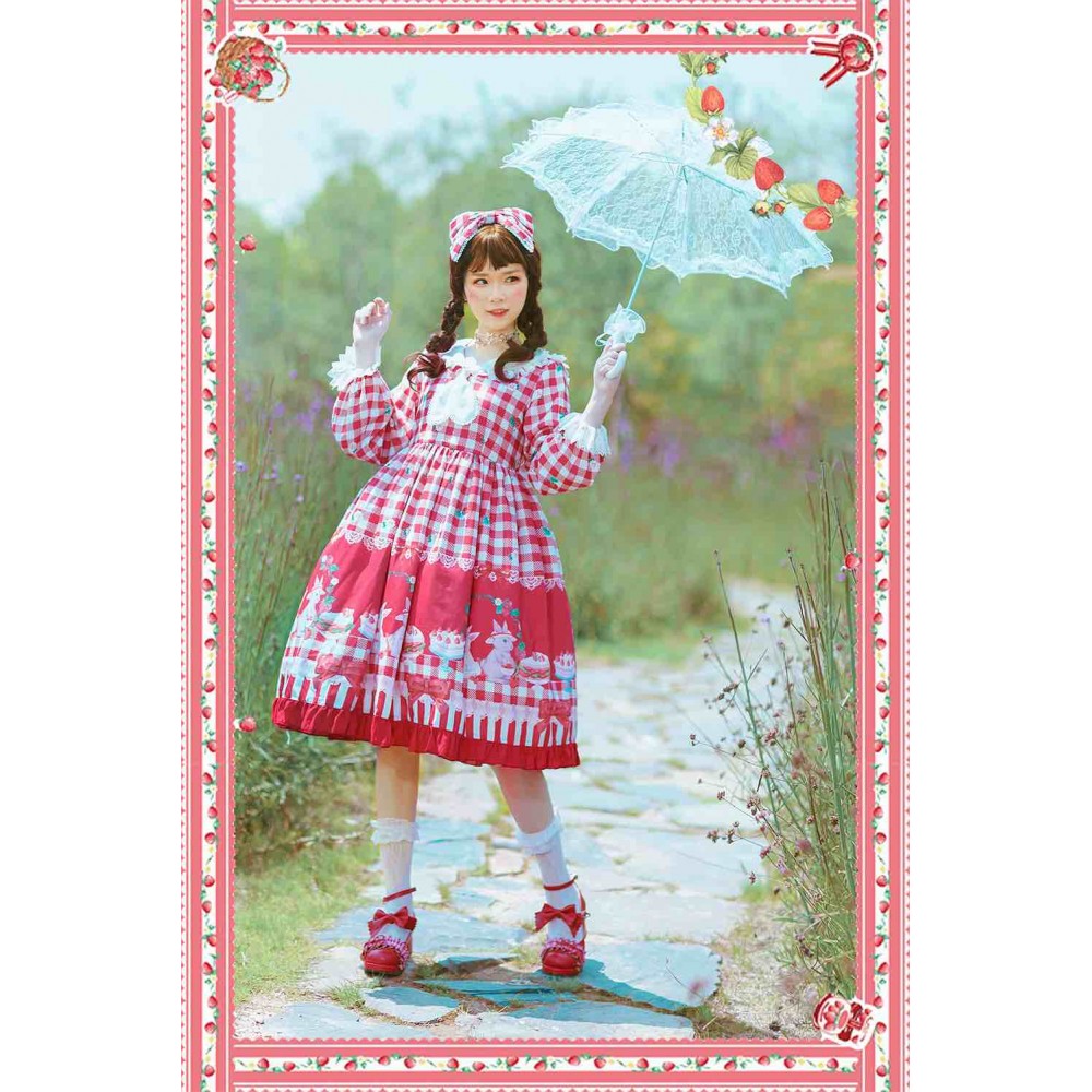 Infanta Rabbit, let's have a picnic Lolita Dress OP (IN858)