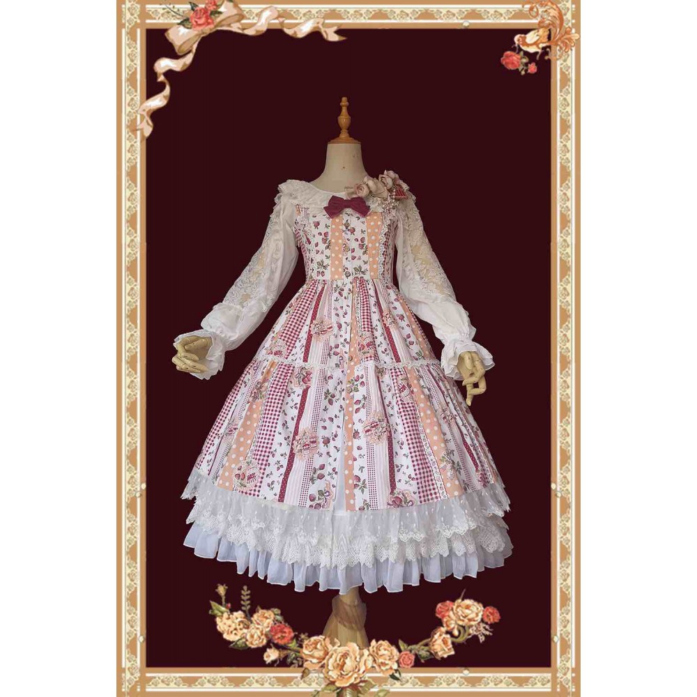 Infanta Strawberries Lolita Dress JSK (IN856)