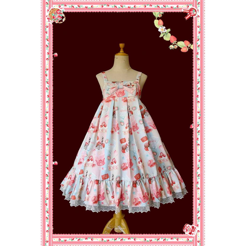 Infanta All About Strawberries Sweet Lolita Dress JSK (IN860)