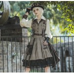 Infanta Adventurer Spirit Steampunk Lolita Vest & Skirt (IN948)