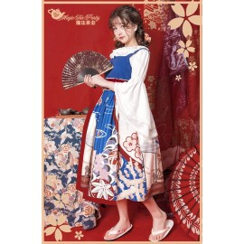 Magic Tea Party White Crane Gratitude Lolita Dress JSK (MP112)