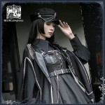 Nightlord Military Gothic Lolita Cloak by Cat Highness (CH02)