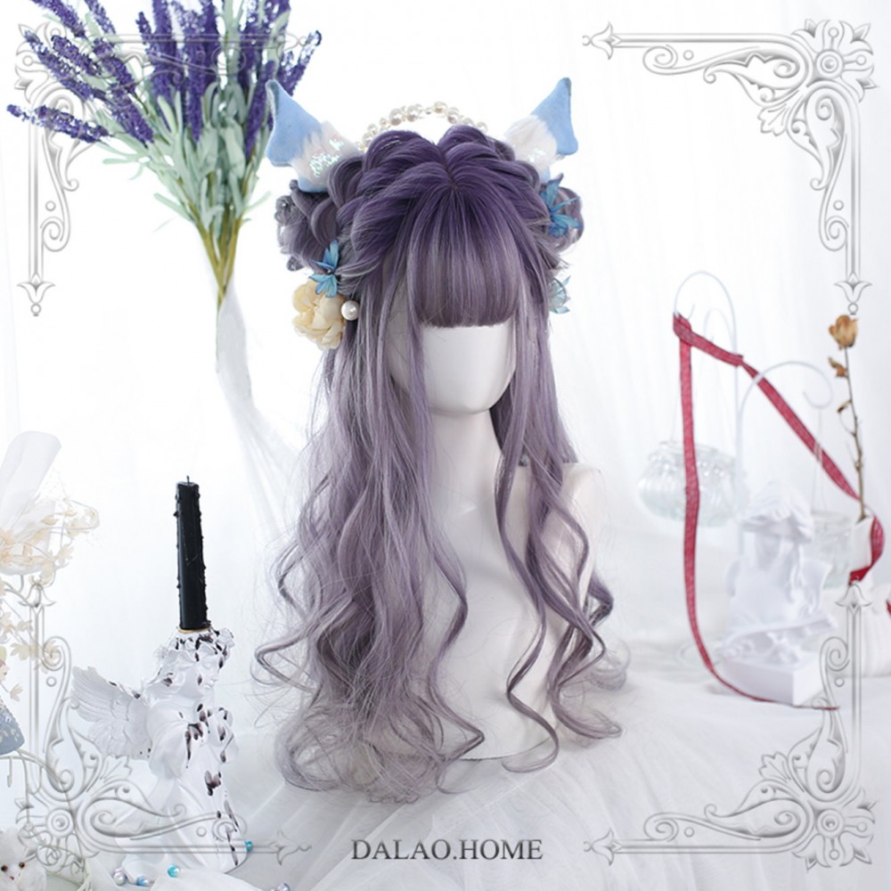 Kaoru Sakura Gray Purple Lolita Wig (DL02)