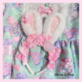 Strawberry Rabbit Ear Lolita Headband KC (CCT01)