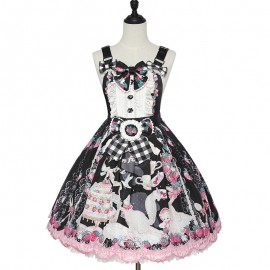 Strawberry Cat Sweet Lolita Jumper Skirt JSK by Cat Highness (CH21)