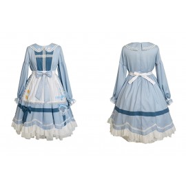 Nurse Uniform Yandere Lolita Dress OP & Apron Set by withpuji (WJ01)