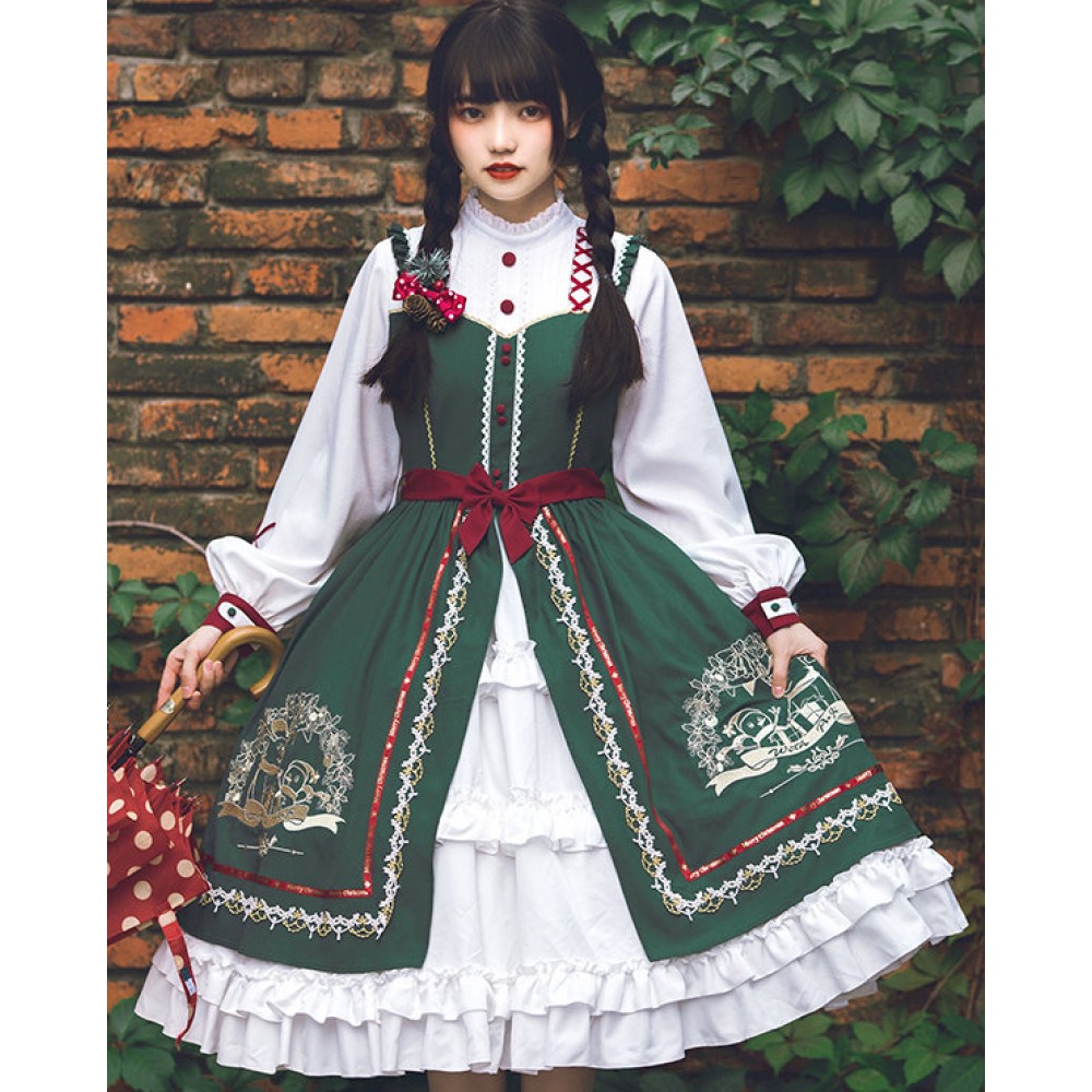 Wishing Bell Christmas Lolita Dress OP (WJ03)