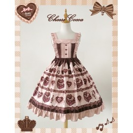 Heart Chocolate Sweet Lolita Style Dress JSK (CC01)