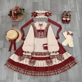 Little Red Riding Hood Berry Girl Sweet Lolita Style Dress OP (CM03)